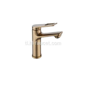 Mataas na grade CE Certificate Faucet Brushed Gold Basin Faucet